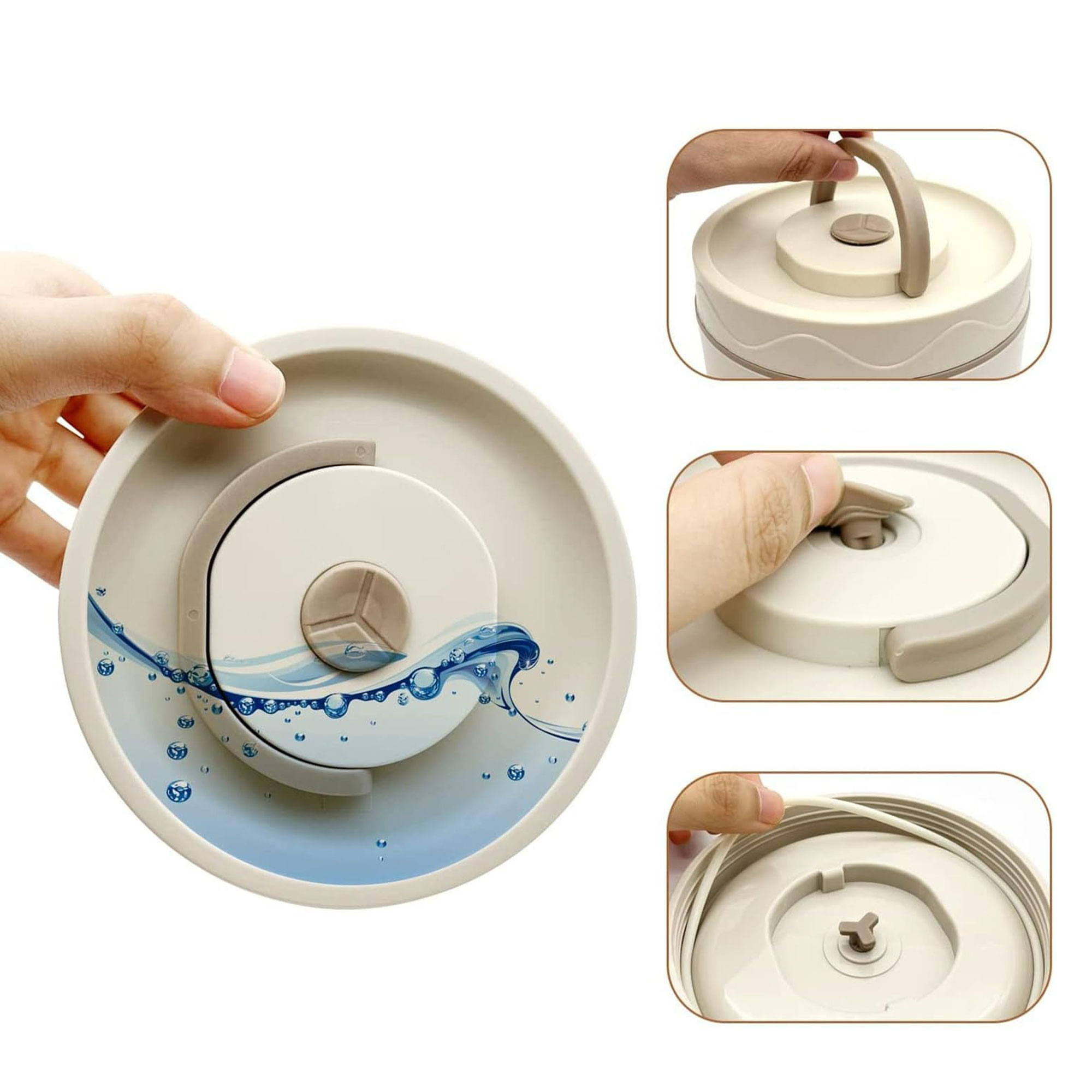 3 قطع لانش بوكس حرارى مع شنطة هدية - الصورة 3