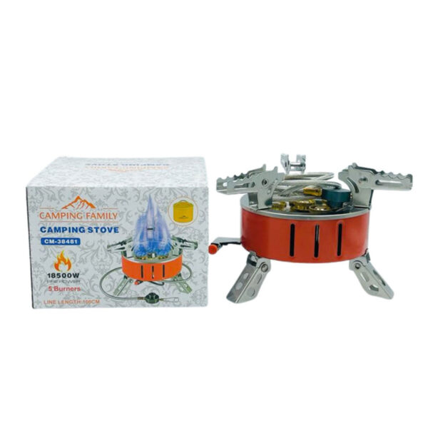 ⁦5-Burner Camping Gas Stove – 2-Year Warranty⁩ - الصورة ⁦5⁩