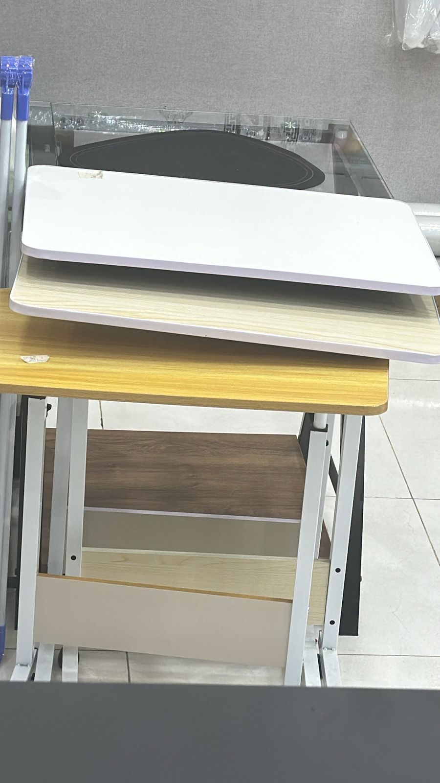 طاولة متعددة الاستخدامات اصفر خشبي - الصورة 2